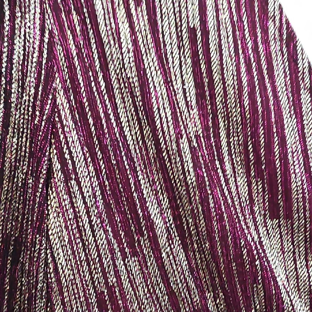 Lilly Pulitzer Purple and Gold Shimmery Long Sleeve Dress - Picture 5 of 6
